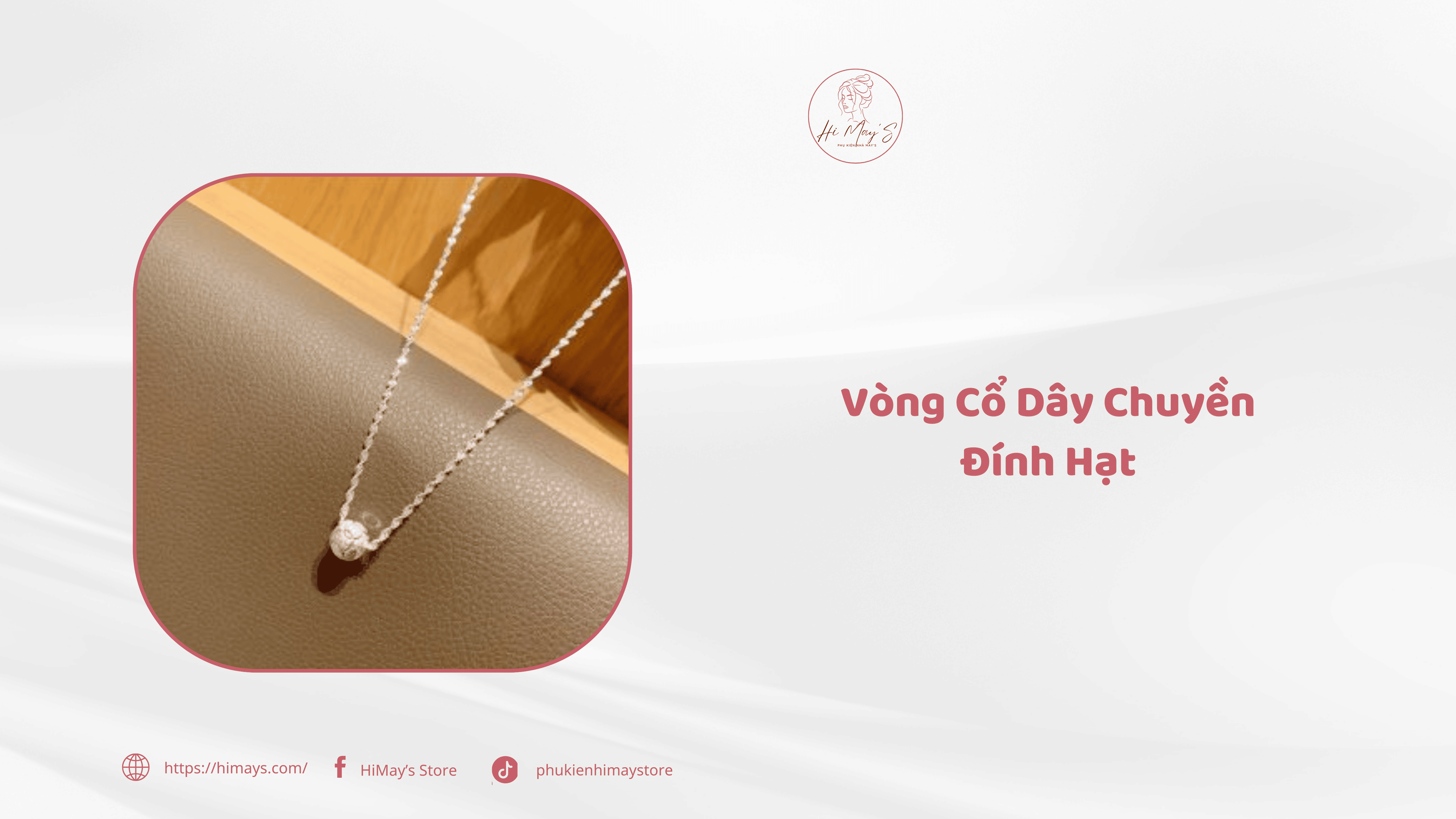 Vòng cổ dây chuyền đính hạt