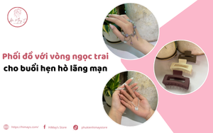 Phối đồ với vòng ngọc trai cho buổi hẹn hò lãng mạn