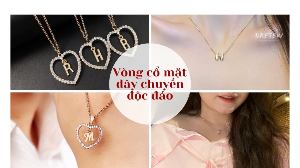 Mẫu Vòng Cổ Nữ Đẹp Mặt Mặt Dây Chuyền Độc Đáo